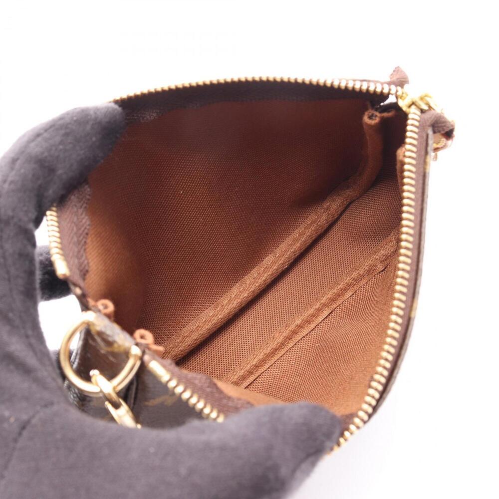 LOUIS VUITTON Brown Monogram Leather Pochette Mini Bag - Picture 3 of 6